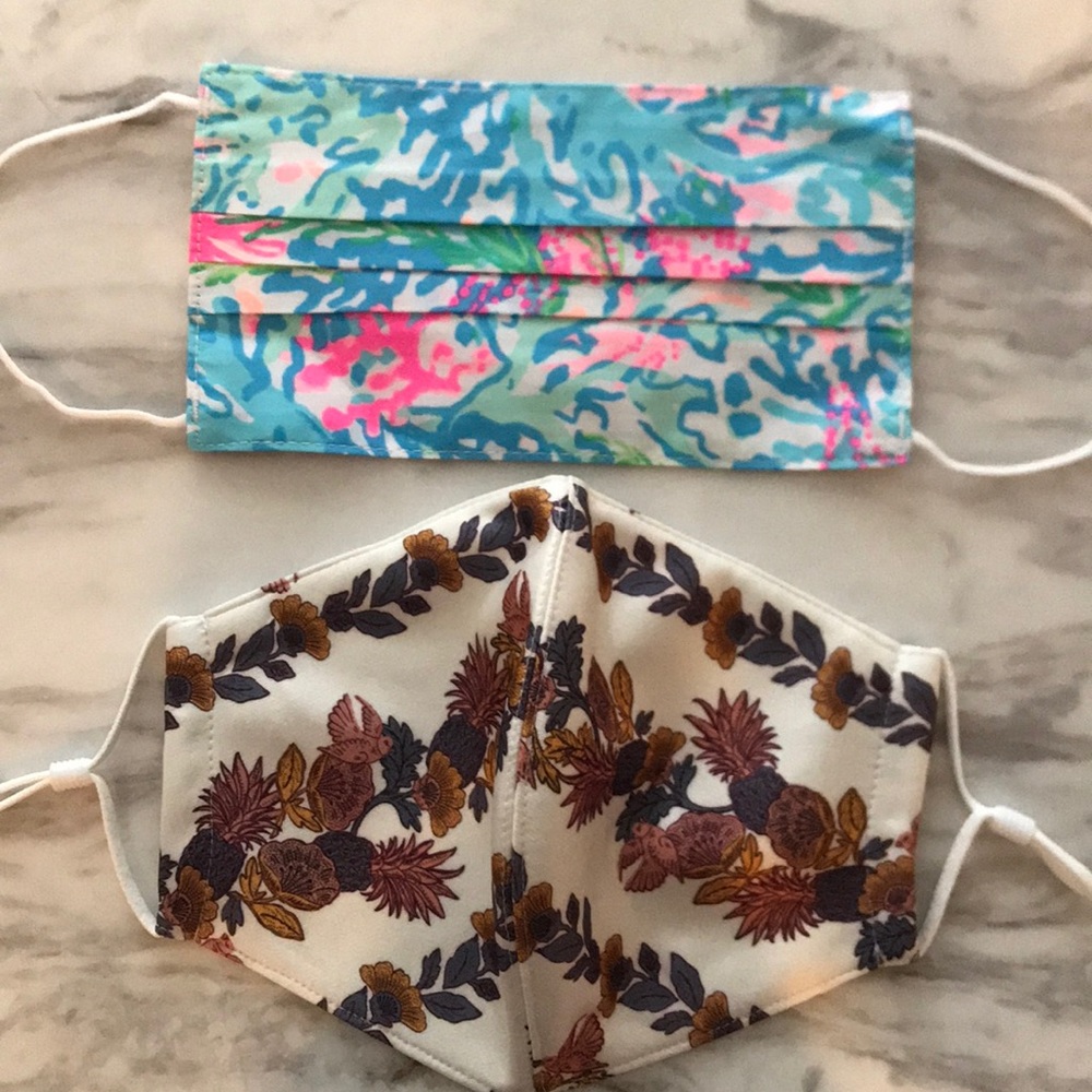 Tory Burch Lilly Pulitzer Mask Lot